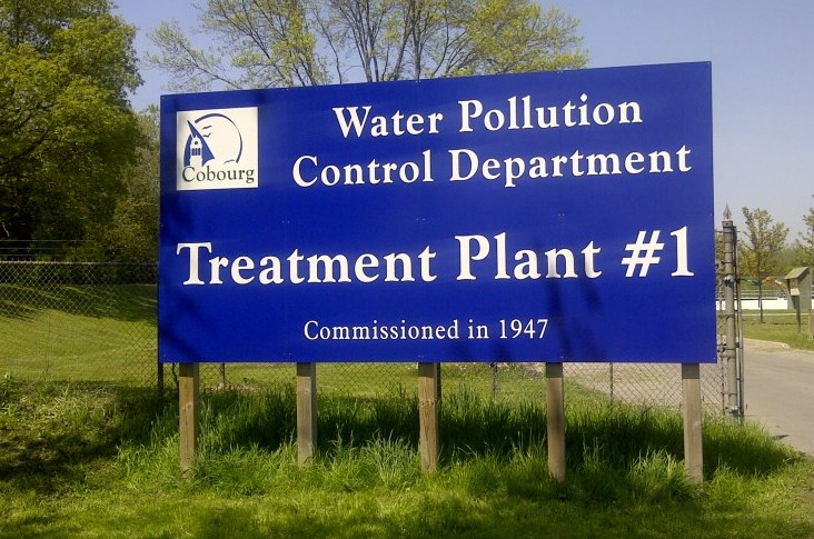 Water Pollution Control Plant sign