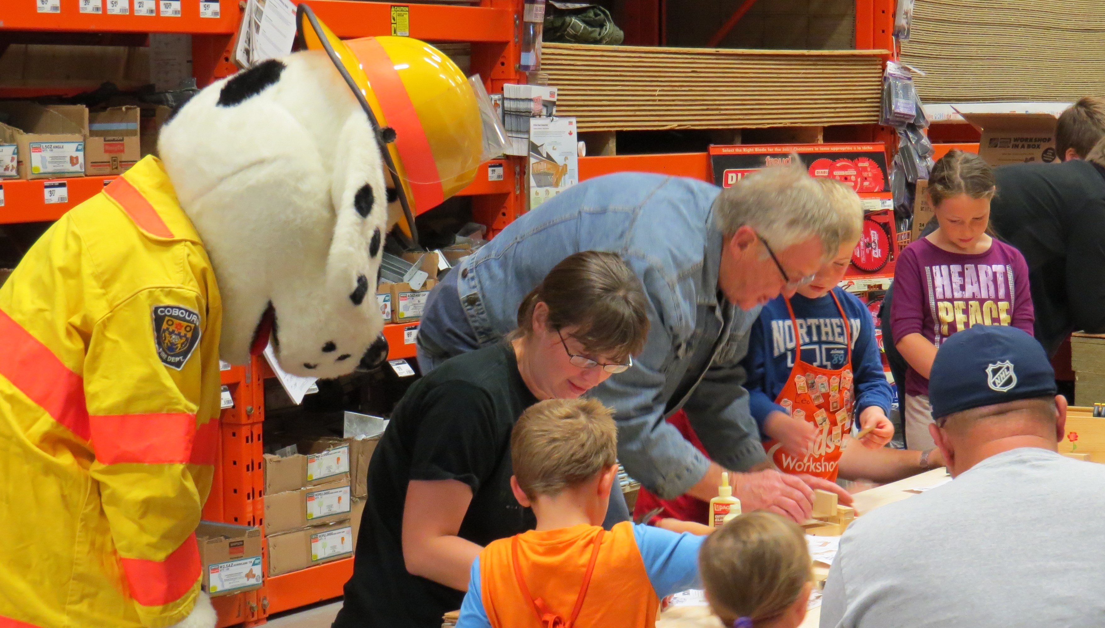 Sparky at Home Depot