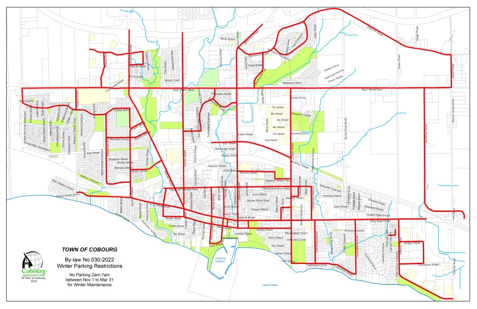 Winter Parking Map