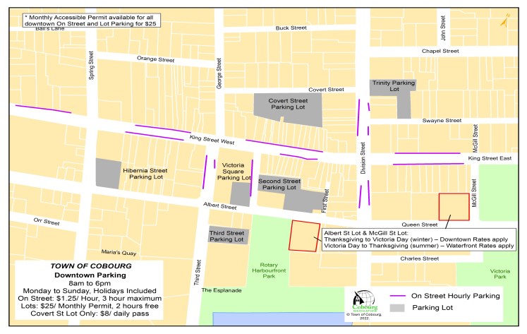 Downtown Parking Map