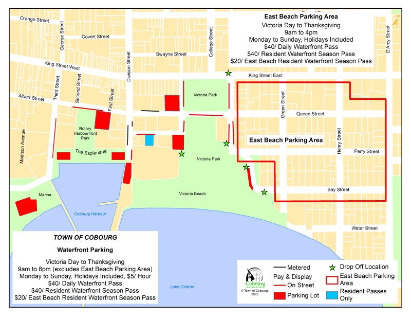 Waterfront Parking Map