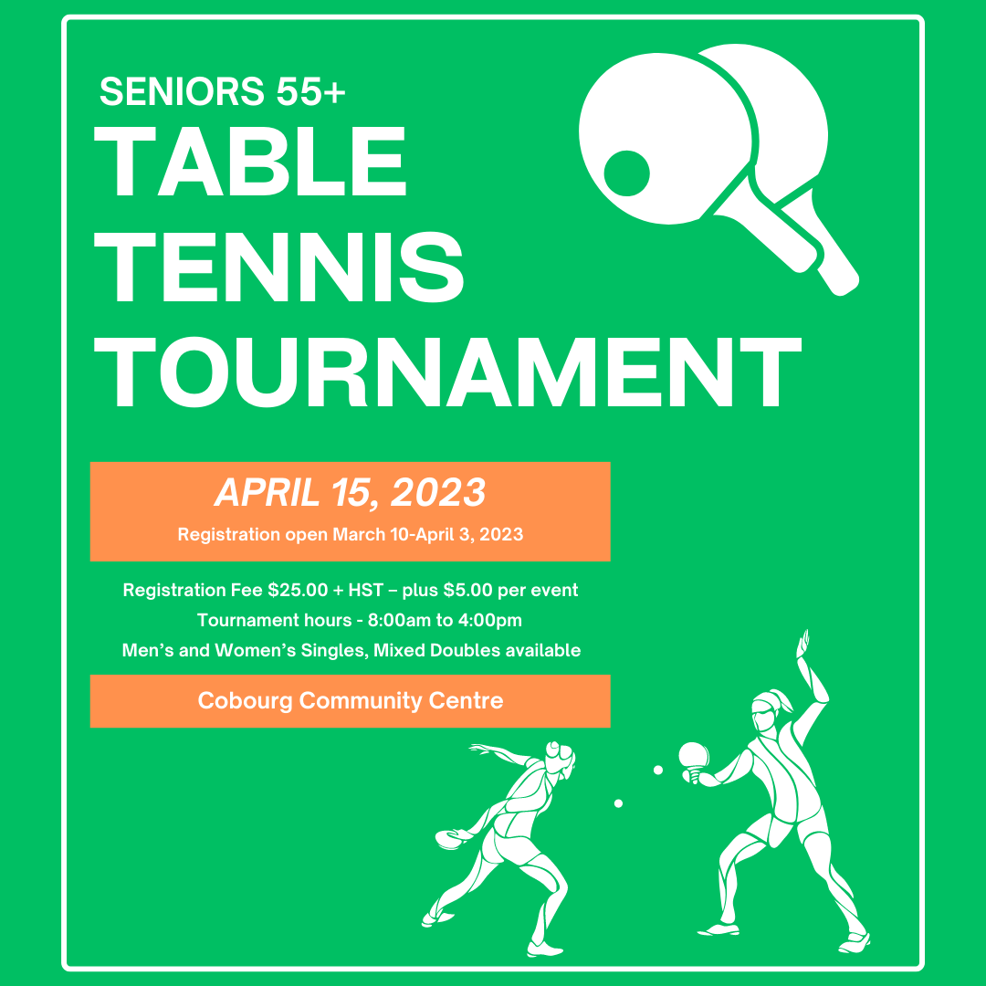 Seniors 55+ Tennis tournament poster