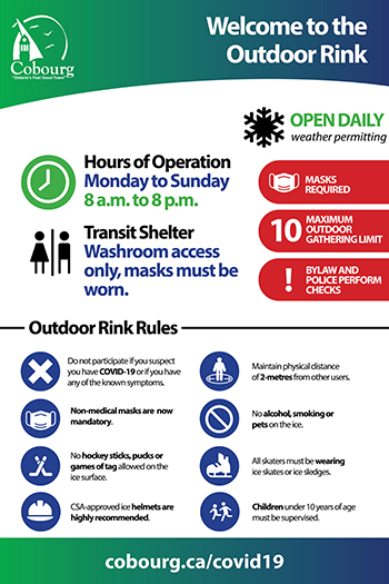 Open Outdoor Rink Rink Rules Poster 