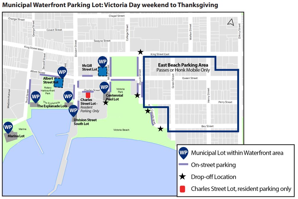 Image of Waterfront Parking Map