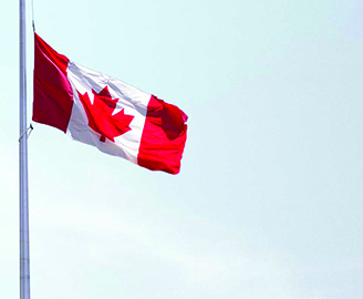 Town of Cobourg Flags at Half-Mast for National Day of Mourning