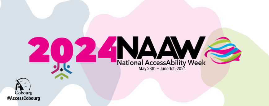 A bold letter style that reads 2024 NAAW - National Accessibility Week.
