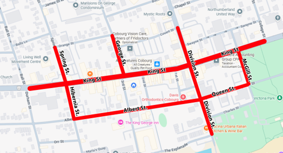 Downtown Snow Removal map