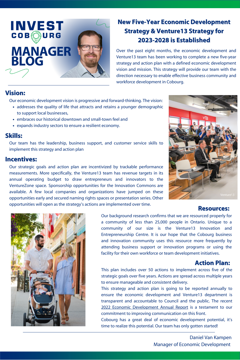 Image of Economic Development Manager Blog - To request text, please contact econdev@cobourg.ca